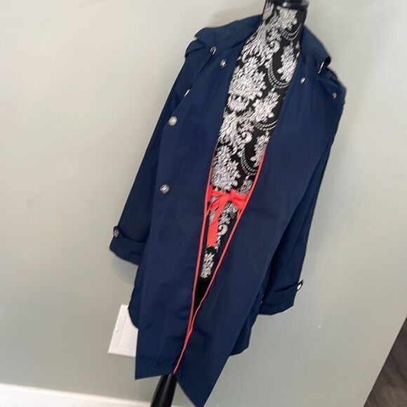 Michael Michael Kors Hybrid Trench Anorak-NAVY-X-Small - Picture 4 of 8